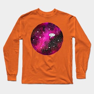 Funny, Colourful Space Design, Help! Long Sleeve T-Shirt